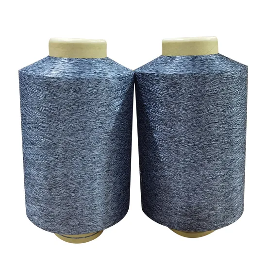 Fio fantasia de poliéster de náilon melange (fio AB) para tecer tricô